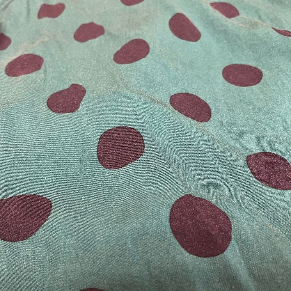 Crown & Ivy Green and Black Polka Dot Top - Picture 5 of 8